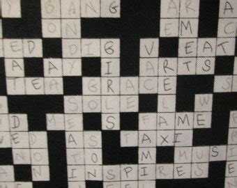 wavy patterned fabric crossword clue.
